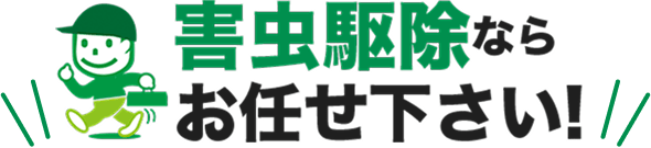害虫駆除ならお任せください!
